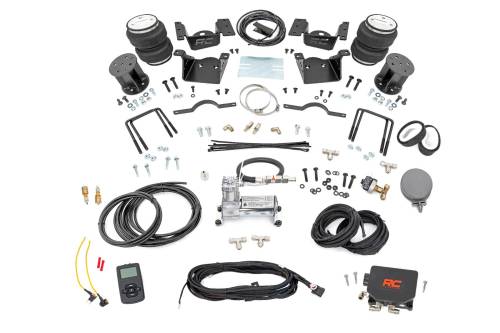 Rough Country - Rough Country Air Spring Kit w/compressor - Wireless Controller - 7.5 Inch Lift Kit - Chevy/GMC 2500HD/3500HD (11-19) - 100074WC