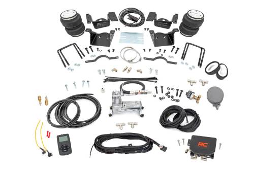 Rough Country - Rough Country Air Spring Kit w/compressor - Wireless Controller - 0-7.5" Lift - Chevy/GMC 2500HD/3500HD (11-19) - 10007WC