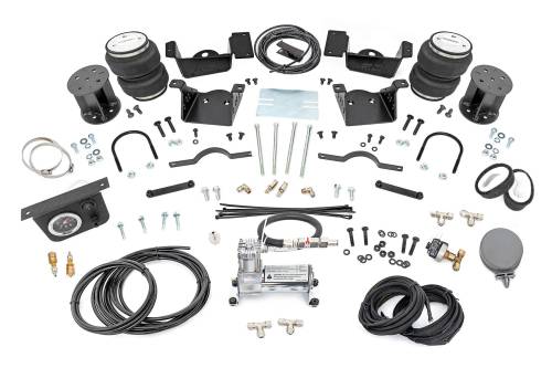 Rough Country - Rough Country Air Spring Kit w/compressor - 3-5 Inch Lift Kit - Chevy/GMC 2500HD/3500HD (20-23) - 100345C