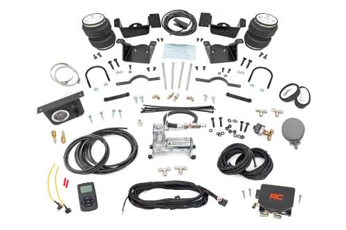 Rough Country - Rough Country Air Spring Kit w/compressor - Wireless Controller - Chevy/GMC 2500HD/3500HD (20-24) - 10034WC