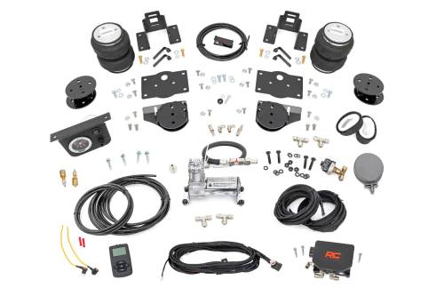 Rough Country - Rough Country Air Spring Kit w/compressor - Wireless Controller - 4 Inch Lift Kit - Ram 1500 4WD (19-23) - 100354WC