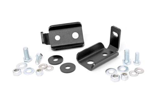 Rough Country - Rough Country Shock Relocation Brackets - Front - Jeep Wrangler JK (2007-2018) - 1020