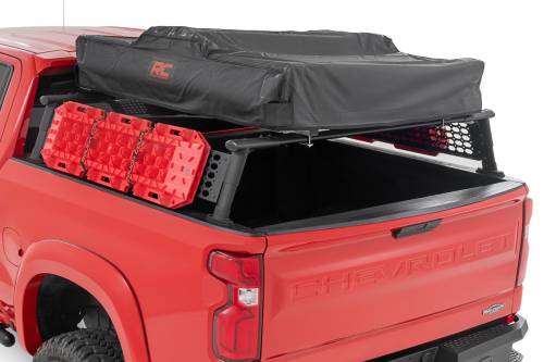 Rough Country - Rough Country Bed Rack - Half Rack - Aluminum - Chevy Silverado 1500 2WD/4WD (2019-2024) - 10204