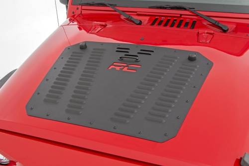 Rough Country - Rough Country Hood Louver with RC Logo - Jeep Wrangler JK (2007-2018) - 10527