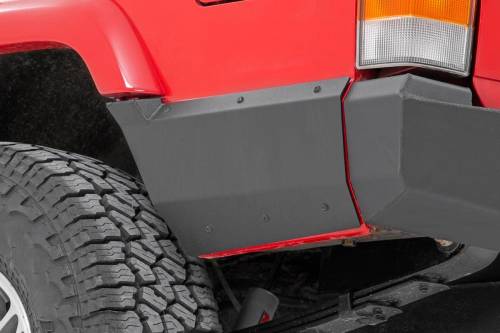 Rough Country - Rough Country Quarter Panel Armor - Rear - Factory Flare - Jeep Cherokee XJ (97-01) - 10571