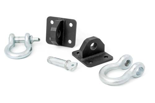 Rough Country - Rough Country D Ring Shackles and Mounts - TJ Stubby - XJ Winch - Jeep Cherokee XJ (84-01)/Wrangler TJ (97-06) - 1058