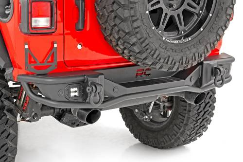 Rough Country - Rough Country Rear Bumper - Tubular - Jeep Wrangler 4xe (21-23)/Wrangler JL (18-23) - 10648