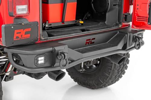 Rough Country - Rough Country Rear Bumper - Tubular - Jeep Wrangler JK (2007-2018) - 10649