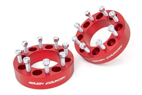 Rough Country - Rough Country 2 Inch Wheel Spacers - 8x6.5 - Red - 1095RED