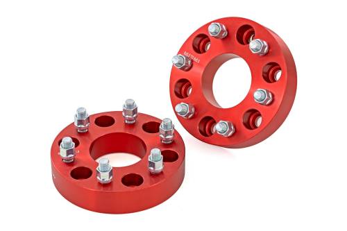 Rough Country - Rough Country 1.5 Inch Wheel Spacers - 6x5.5 - Red - Chevy/GMC 1500 Truck & SUV - 1160RED