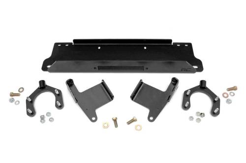 Rough Country - Rough Country Winch Mounting Plate - Factory Bmpr - Jeep Wrangler JK (2007-2018) - 1162