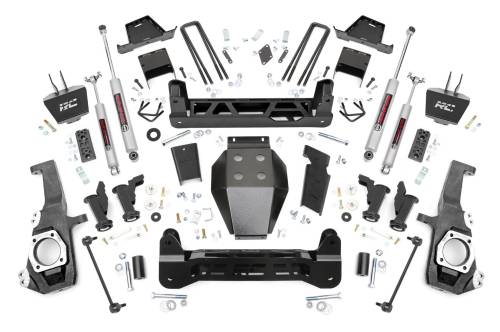 Rough Country - Rough Country 7 Inch Lift Kit - Torsion Drop - Chevy/GMC 2500HD (20-23) - 11730