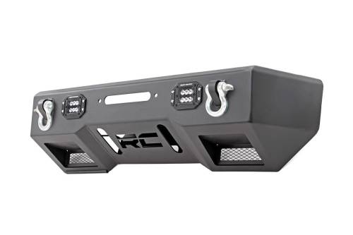 Rough Country - Rough Country Front Bumper - Stubby - BLK LED - Jeep Gladiator JT/Wrangler JK & JL - 11831