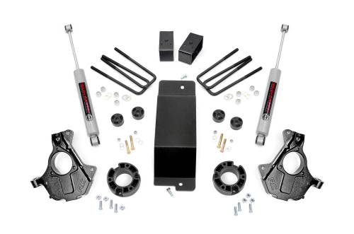 Rough Country - Rough Country 3.5 Inch Lift Kit - Alum/Stamp Steel LCA - Chevy/GMC 1500 (14-18) - 12130