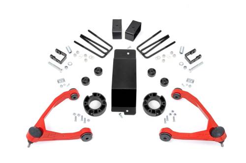 Rough Country - Rough Country 3.5 Inch Lift Kit - Mag-ride - Alu/Cast Steel - GMC Sierra 1500 Denali (14-16) - 18901RED