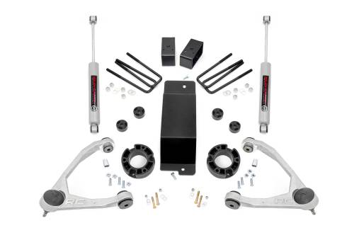 Rough Country - Rough Country 3.5 Inch Lift Kit - Alum/Cast Steel - Chevy/GMC 1500 (07-16) - 19431A