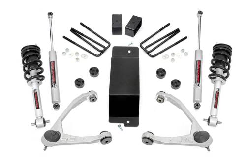 Rough Country - Rough Country 3.5 Inch Lift Kit - Forged UCA - N3 Strut - Chevy/GMC 1500 (14-16) - 19432