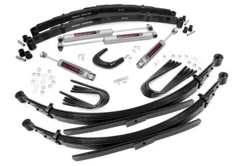 Rough Country - Rough Country 4 Inch Lift Kit - 52 Inch Rear Springs - GMC C15/K15 Truck/Half-Ton Suburban (73-76) - 19530