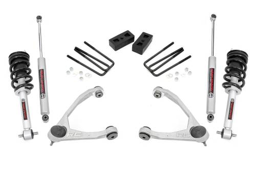 Rough Country - Rough Country 3.5 Inch Lift Kit - Cast Steel - N3 Strut - Chevy/GMC 1500 (14-16) - 198.23