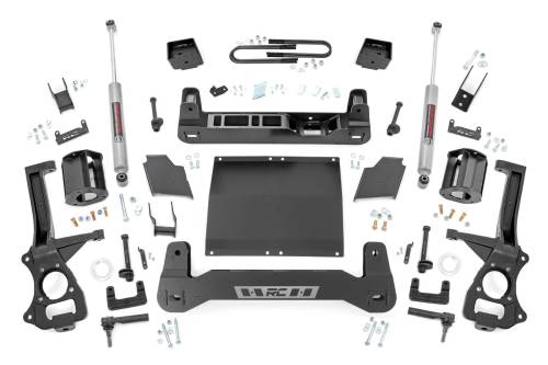 Rough Country - Rough Country 6 Inch Lift Kit - Rear Mono Leaf - Chevy Silverado 1500 2WD/4WD (2019-2023) - 21630D