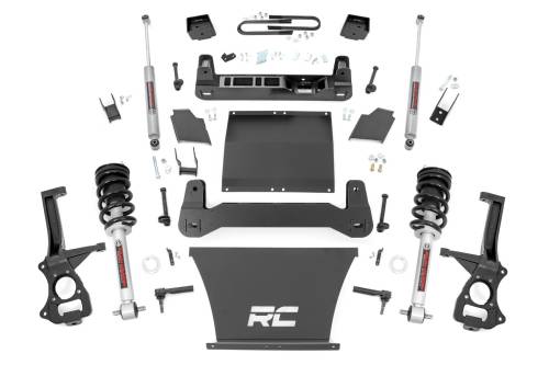 Rough Country - Rough Country 6 Inch Lift Kit - Mono Leaf Rear - N3 Struts - Chevy Silverado 1500 2WD/4WD (19-23) - 21631