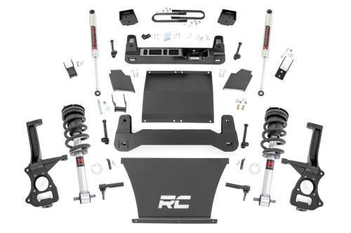 Rough Country - Rough Country 6 Inch Lift Kit - Mono Leaf Rear - M1 Struts/M1 - Chevy Silverado 1500 (22-23) - 21640