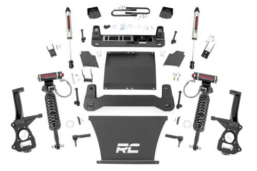 Rough Country - Rough Country 6 Inch Lift Kit - Mono Leaf Rear - Vertex/V2 - Chevy Silverado 1500 2WD/4WD (19-23) - 21657