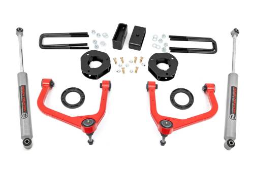 Rough Country - Rough Country 3.5 Inch Lift Kit - GMC Sierra 1500 2WD/4WD (2019-2024) - 22630RED