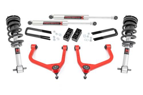 Rough Country - Rough Country 3.5 Inch Lift Kit - M1 Struts/M1 - GMC Sierra 1500 2WD/4WD (2019-2024) - 22640RED