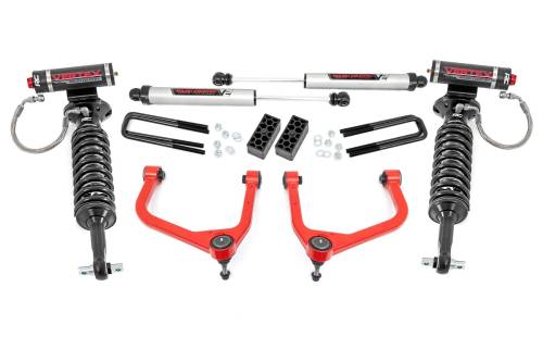 Rough Country - Rough Country 3.5 Inch Lift Kit - Vertex/V2 - GMC Sierra 1500 2WD/4WD (2019-2024) - 22657RED