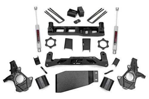 Rough Country - Rough Country 5 Inch Lift Kit - Chevy Silverado & GMC Sierra 1500 4WD (2007-2013) - 26230