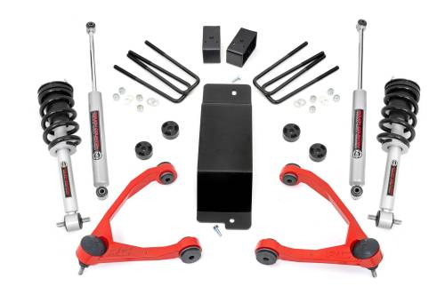 Rough Country - Rough Country 3.5 Inch Lift Kit - UCA - N3 Struts - Chevy/GMC 1500 (07-13) - 27731RED