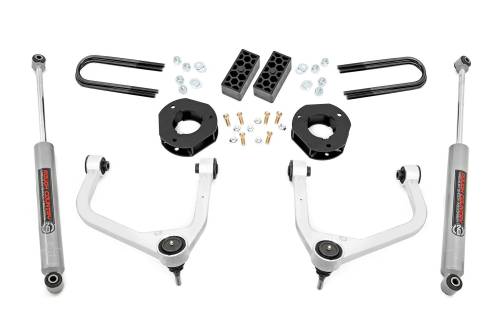 Rough Country - Rough Country 3.5 Inch Lift Kit - Rear Mono Leaf - Chevy Silverado 1500 2WD/4WD (2022-2023) - 28230