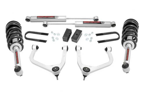 Rough Country - Rough Country 3.5 Inch Lift Kit - Mono Leaf Rear - N3 Struts - GMC Sierra 1500 (19-23) - 28831