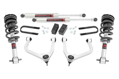 Rough Country - Rough Country 3.5 Inch Lift Kit - Mono Leaf Rear - M1 Struts/M1 - GMC Sierra 1500 (19-23) - 28840