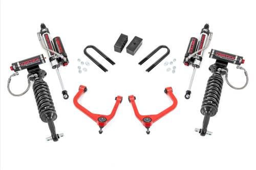 Rough Country - Rough Country 3.5 Inch Lift Kit - Mono Leaf Rear - Vertex - GMC Sierra 1500 2WD/4WD (19-24) - 28850RED