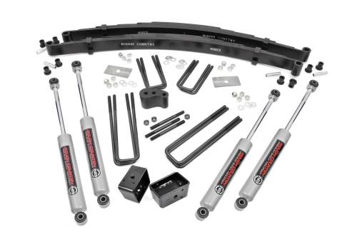 Rough Country - Rough Country 4 Inch Lift Kit - Rear Blocks - Dodge W100 Truck (86-89)/W200 Truck (78-80) - 310.20