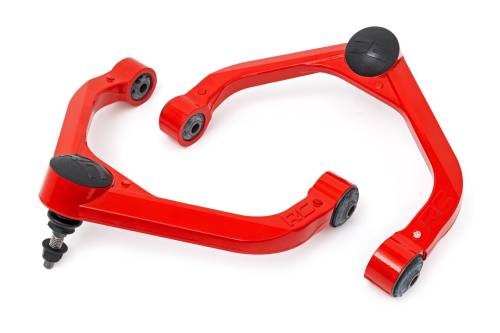 Rough Country - Rough Country Red Forged Upper Control Arms - 3-3.5 Inch Lift - Ram 1500 2WD/4WD (19-25) - 31402RED