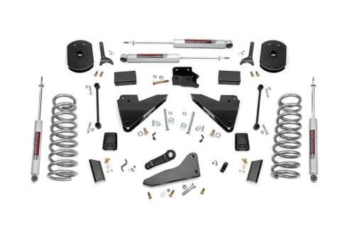 Rough Country - Rough Country 5 Inch Lift Kit - FR Gas Coil - Radius Arm Drop - Ram 2500 (14-18) - 36420