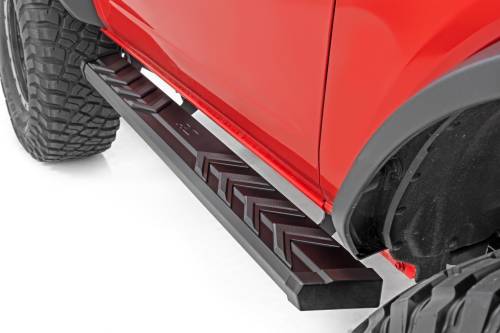 Rough Country - Rough Country BA2 Running Boards - Side Step Bars - 2-Door - Ford Bronco (2021-2023) - 41008