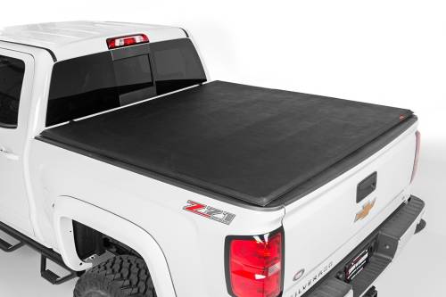 Rough Country - Rough Country Bed Cover - Tri Fold - Soft - 6'7" Bed - Chevy/GMC 1500 Truck 2WD/4WD - 41288650