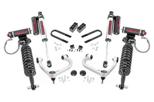 Rough Country - Rough Country 3 Inch Lift Kit - Fabbed UCA - Vertex - Ford F-150 4WD (2021-2023) - 41450