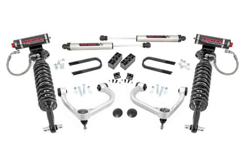 Rough Country - Rough Country 3 Inch Lift Kit - Fabbed UCA - Vertex/V2 - Ford F-150 4WD (21-23) - 41457