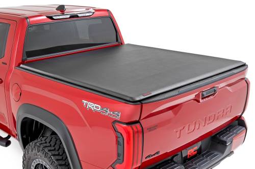 Rough Country - Rough Country Soft Roll Up Bed Cover - 6'7" Bed - Toyota Tundra 2WD/4WD (2022-2025) - 42419650