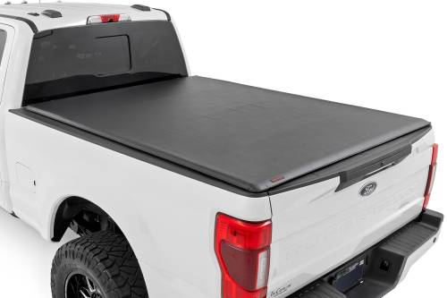 Rough Country - Rough Country Soft Roll Up Bed Cover - 6'10" Bed - Ford F-250/F-350 Super Duty (17-23) - 42517650