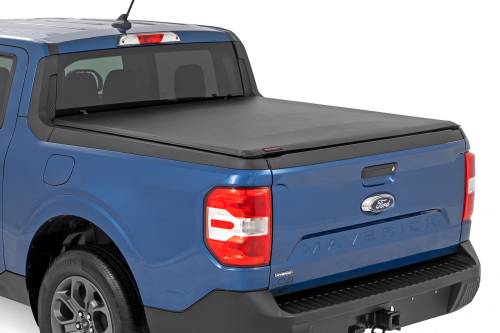 Rough Country - Rough Country Soft Roll Up Bed Cover - 4'6" Bed - Ford Maverick 2WD/4WD (2022-2024) - 42534600