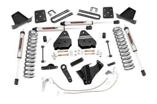 Rough Country - Rough Country 4.5 Inch Lift Kit - W/O Overloads - V2 - Ford Super Duty 4WD (08-10) - 47870