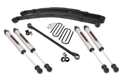 Rough Country - Rough Country 2.5 Inch Leveling Kit - Leaf Spring - V2 - Ford Super Duty (99-04) - 48970