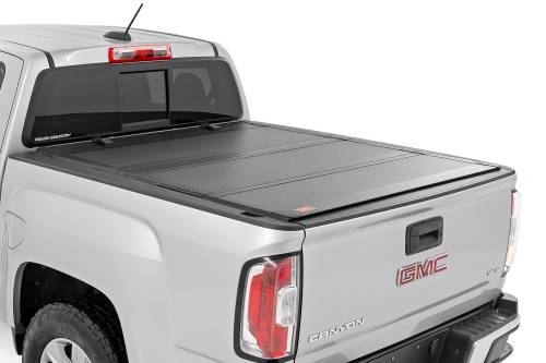 Rough Country - Rough Country Hard Tri-Fold Flip Up Bed Cover - 5' Bed - Chevy/GMC Canyon/Colorado (15-23) - 49120500