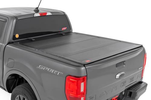 Rough Country - Rough Country Hard Tri-Fold Flip Up Bed Cover - 5' Bed - Ford Ranger 2WD/4WD (19-23) - 49220500